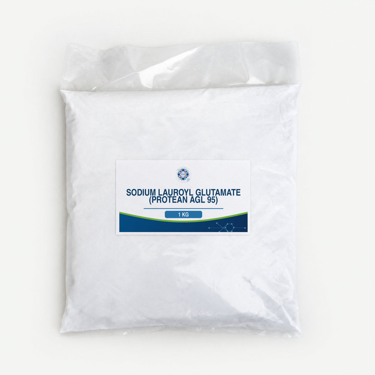 KMA Sodium Lauroyl Glutamate (Protean AGL 95), 1 kg, flat sealed clear powder bag
