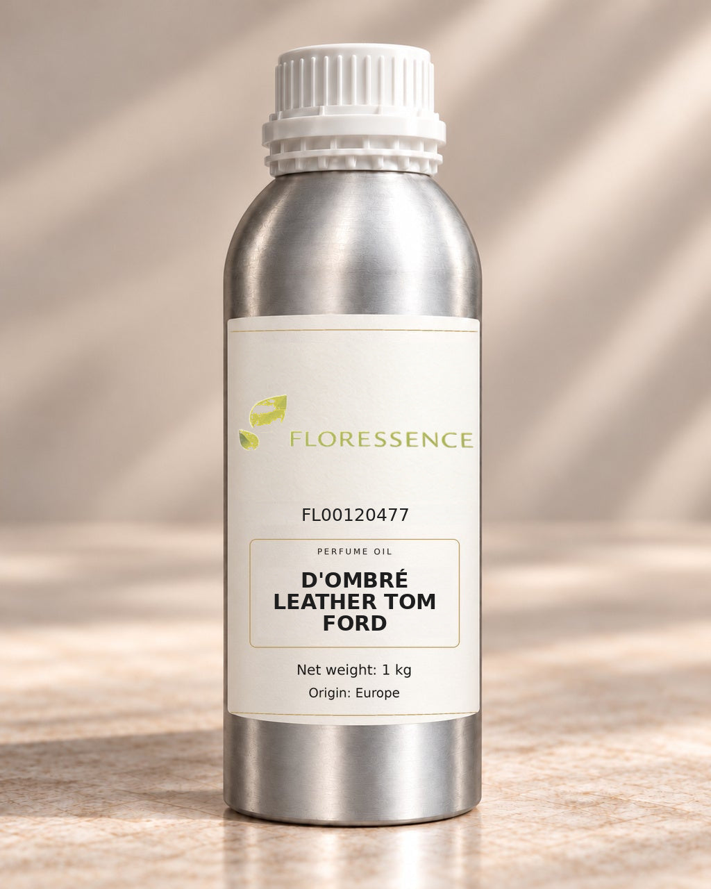 Floressence D'OMBRÉ LEATHER TOM FORD, FL00120477, 1 kg, aluminum fragrance-oil bottle