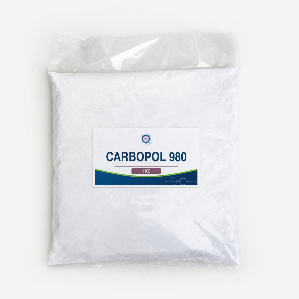 KMA Carbopol 980, 1 kg, flat sealed clear powder bag