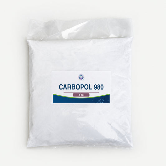 KMA Carbopol 980, 1 kg, flat sealed clear powder bag