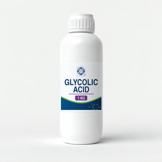KMA Glycolic Acid, 1 kg, slender smooth opaque bottle with white cap