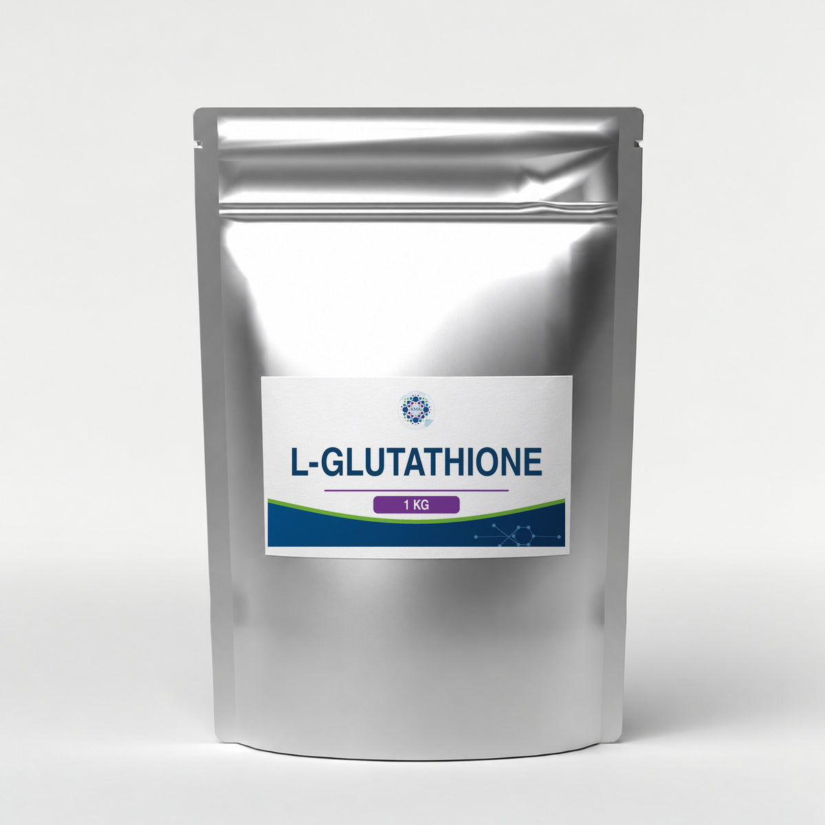 KMA L-Glutathione, 1 kg, silver foil stand-up zip pouch