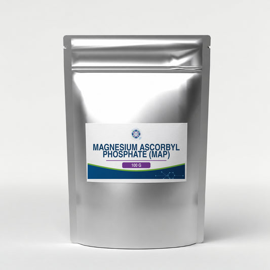 KMA Magnesium Ascorbyl Phosphate (MAP), 100 g, silver foil stand-up zip pouch