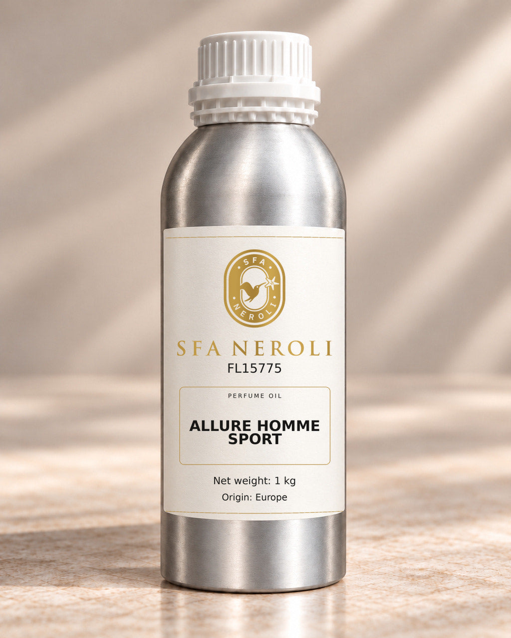 SFA Neroli ALLURE HOMME SPORT, FL15775, 1 kg, gold-label aluminum bottle