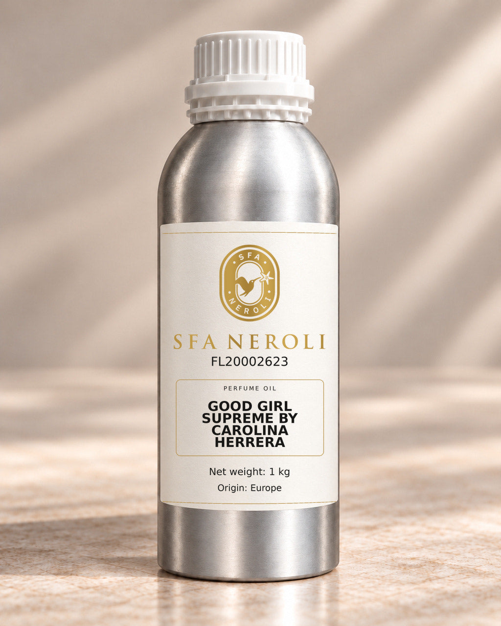 SFA Neroli GOOD GIRL SUPREME BY CAROLINA HERRERA, FL20002623, 1 kg, gold-label aluminum bottle