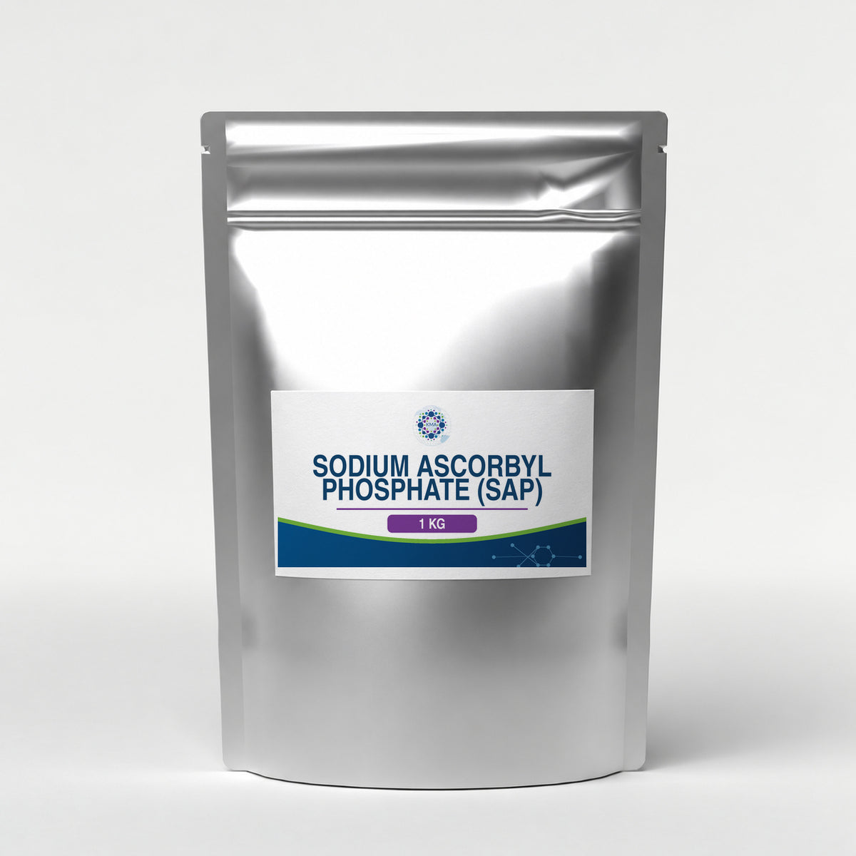 KMA Sodium Ascorbyl Phosphate (SAP), 1 kg, silver foil stand-up zip pouch