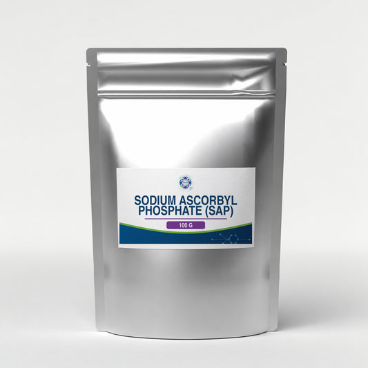 KMA Sodium Ascorbyl Phosphate (SAP), 100 g, silver foil stand-up zip pouch