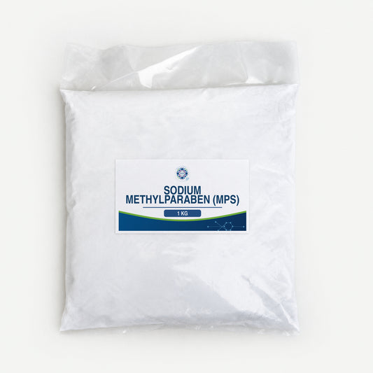 KMA Sodium Methylparaben (MPS), 1 kg, flat sealed clear powder bag