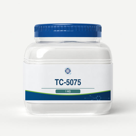 KMA TC-5075, 1 kg, squat rounded-square clear paste jar with blue lid