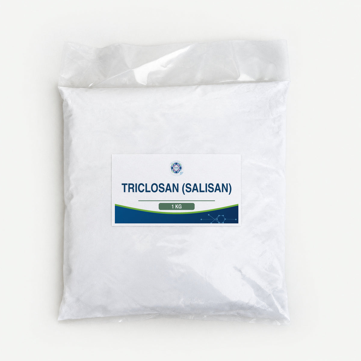 KMA Triclosan (Salisan), 1 kg, flat sealed clear powder bag