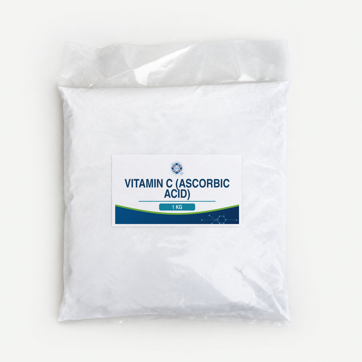 KMA Vitamin C (Ascorbic Acid), 1 kg, flat sealed clear powder bag